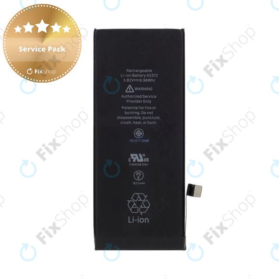 Batteria per iPhone SE (2nd Gen 2020), 1821mAh, A2312, Service Pack
