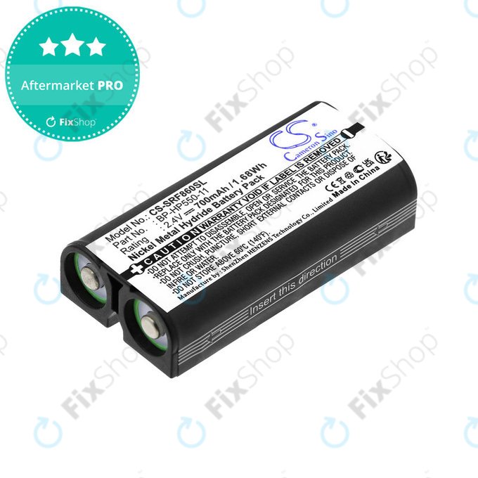Batteria per Sony MDR, BP-HP550-11, Ni-MH, 2.4V, 700mAh, HQ