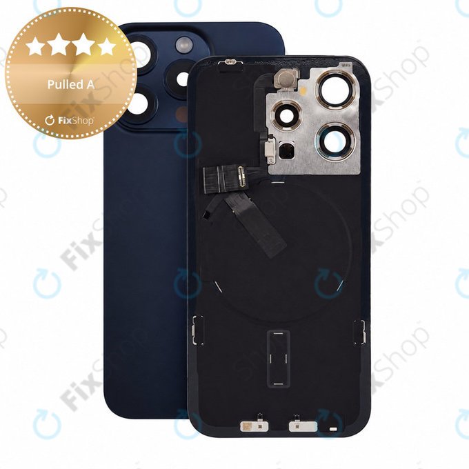 Vetro scocca posteriore per iPhone 15 Pro, Blue Titanium, Pulled A