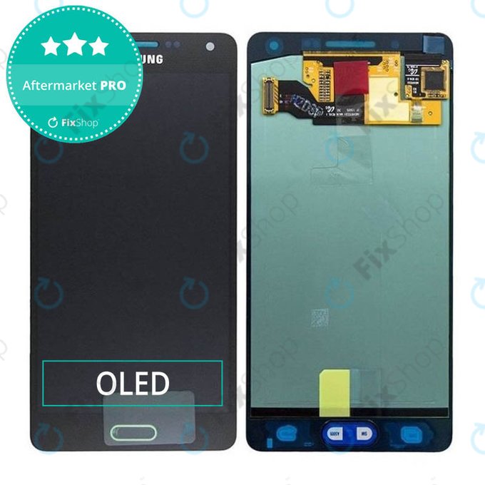 Schermo OLED per Samsung A5 A500F, Midnight Black, Vetro touch senza cornice