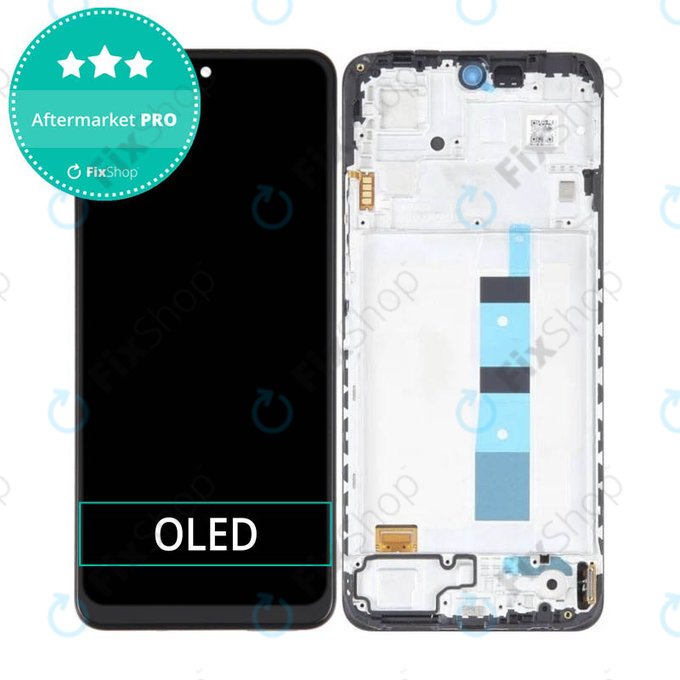 Schermo OLED per Xiaomi Redmi Note 12 23021RAAEG 23021RAA2Y, Vetro touch con cornice