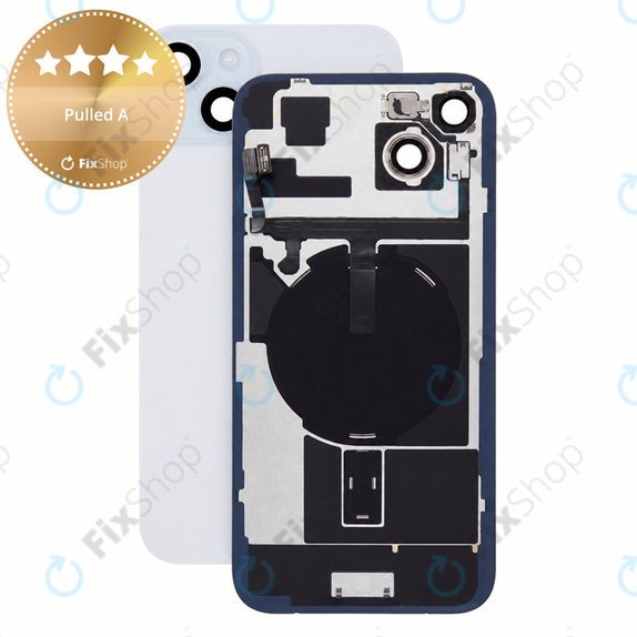 Vetro scocca posteriore per iPhone 15 Plus, Black, Pulled A