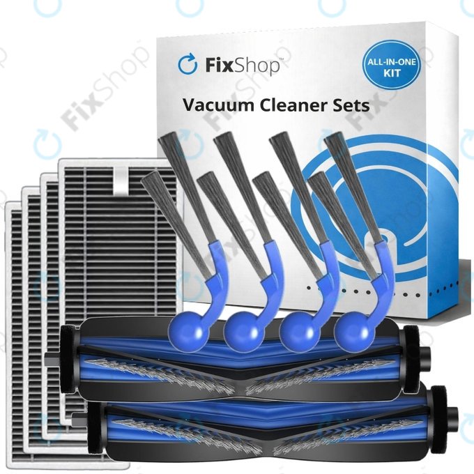 Set di ricambi per Ecovacs T80 Omni, T80 (2x spazzola principale, 4x filtro, 4x spazzola laterale)