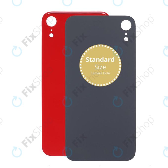 Vetro scocca posteriore per iPhone XR, Red