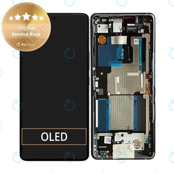 Schermo per Asus Zenfone 11 Ultra, Eternal Black, Vetro touch con cornice, B90AI00N1-R20010, Genuine Service Pack