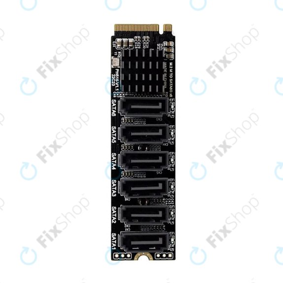 Scheda di espansione M.2 PCIe, 6 porte SATA III
