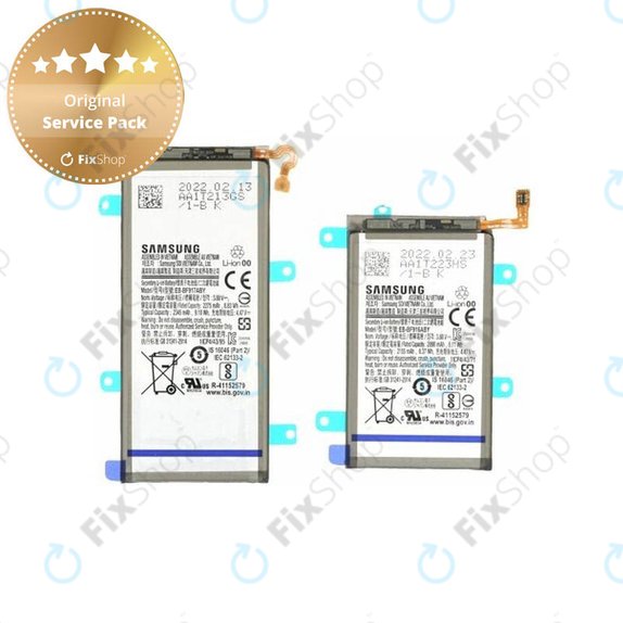 Batteria per Samsung Z Fold 2 F916B, EB-BF916ABY, EB-BF917ABY, GH82-24137A, 4500mAh, Genuine Service Pack