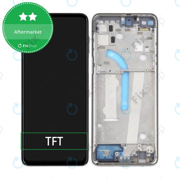 Schermo per Motorola Moto G100 XT2125, Slate Grey, Vetro touch con cornice