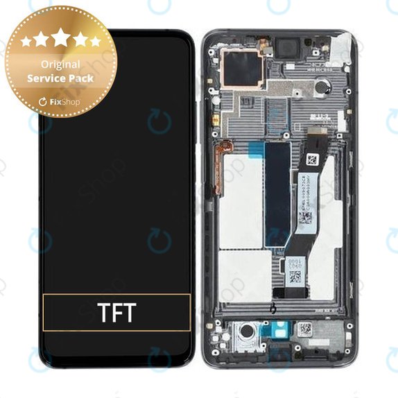 Schermo per Xiaomi Mi 10T 5G, Mi 10T Pro 5G, Cosmic Black, Vetro touch con cornice, 5600030J3S00, Genuine Service Pack