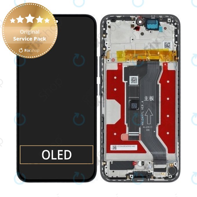 Schermo per Honor 400, Midnight Black, Vetro touch con cornice, 0235APNR, Genuine Service Pack