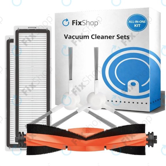 Set di ricambio per Xiaomi Robot Vacuum X10 (1x Spazzola principale, 2x Filtri, 2x Spazzole laterali)