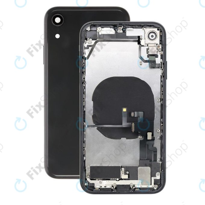 Scocca posteriore con piccoli componenti per iPhone XR, Black