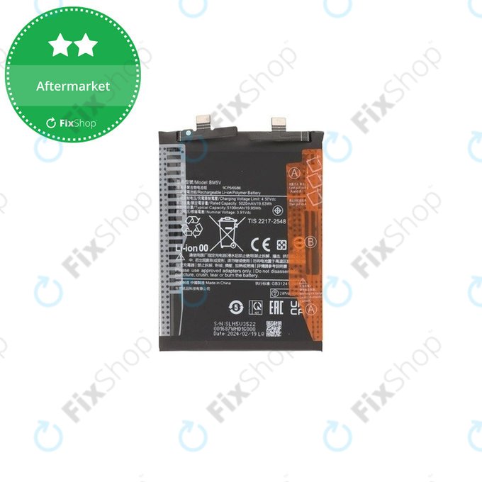 Batteria per Xiaomi Redmi Note 13 Pro 5G 2312DRA50C, BM5V, 5100mAh