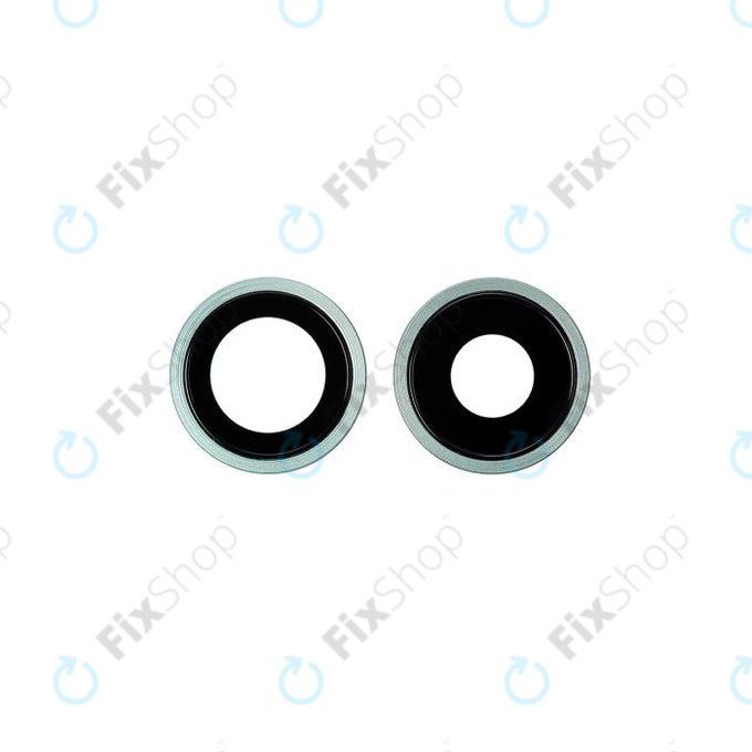 Set lente fotocamera posteriore con frame 2 pz per iPhone 11, Green