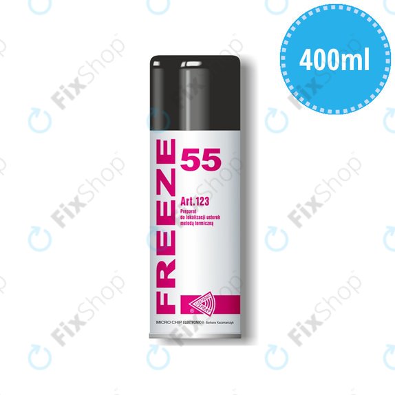 Spray congelante -55 °C infiammabile non conduttivo, 400 ml, Freeze 55