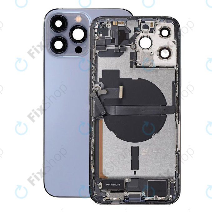 Scocca posteriore con piccoli componenti per iPhone 13 Pro Max, Blue