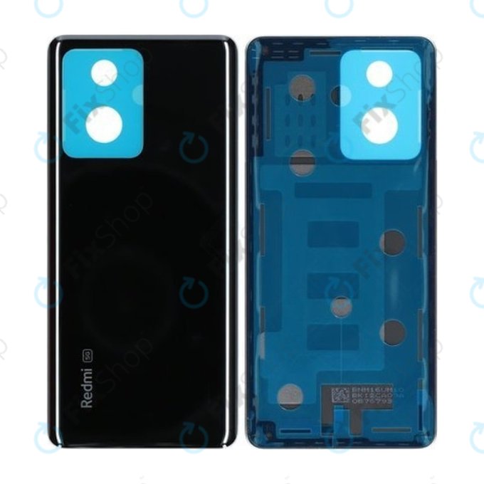 Cover batteria per Xiaomi Redmi Note 12 Pro+ 5G, Midnight Black, 1610111000836B, Genuine Service Pack
