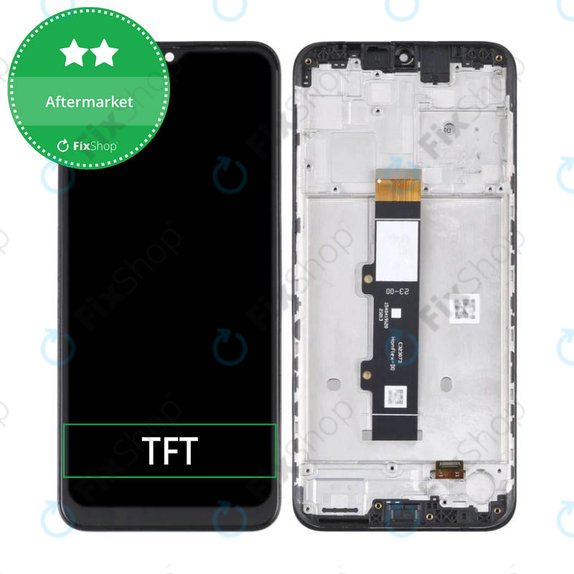 Schermo per Motorola Moto G10 XT2127, Aurora Gray, Vetro touch con cornice