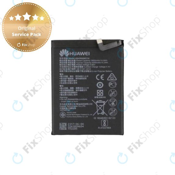 Batteria per Huawei Y9 (2018), Y7 (2019), HB406689ECW, 24022860, 24022692, 24022241, 4000mAh, Genuine Service Pack