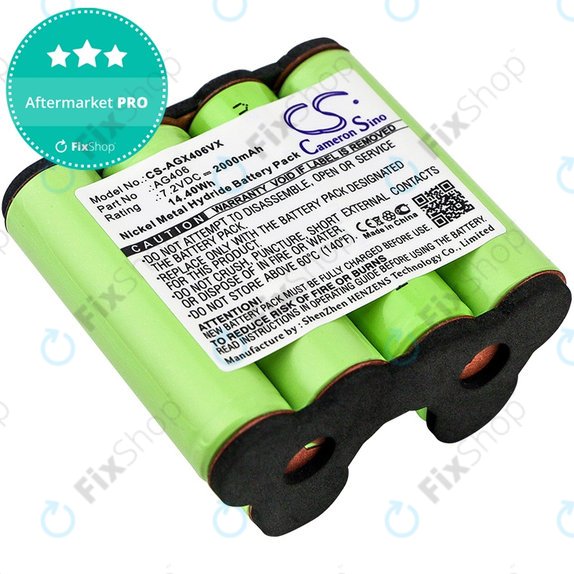 Batteria per AEG Electrolux Rapido ZB-seriess, AG406, Ni-MH, 2000mAh, 7.2V, HQ