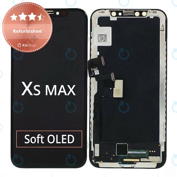 Schermo per iPhone XS Max, Vetro touch con cornice, Refurbished