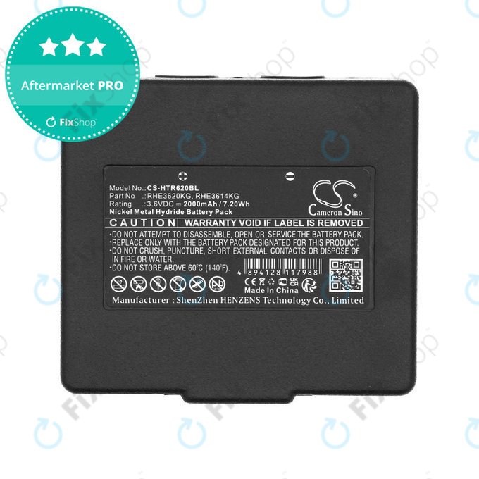 Batteria per Hetronic Abitron Mini, RHE3620KG, Ni-MH, 2000mAh, 3.6V, HQ