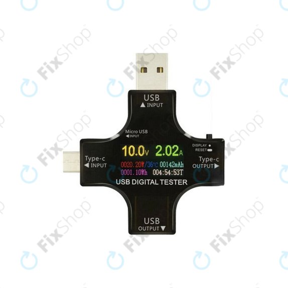 Tester digitale USB con USB-C e USB 3.0, Eversame 2in1