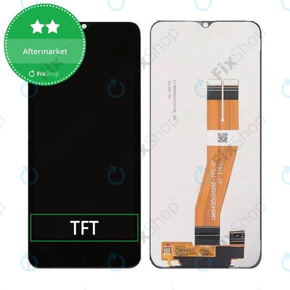 Schermo per Samsung A03s A037G, Vetro touch senza cornice, EU
