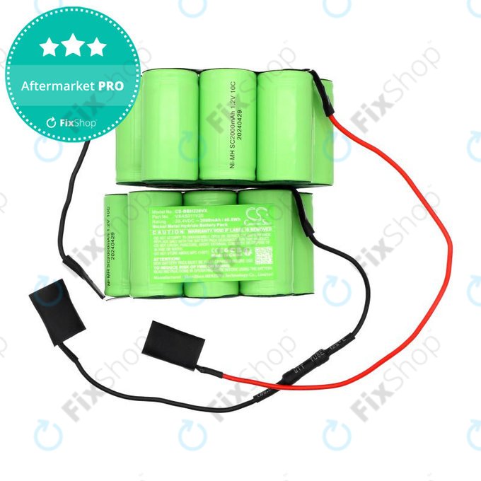 Batteria per Bosch BBBH 22042, BBH 22042 01 VXAS011V20, Ni-MH, 2000mAh, 20.4V, HQ