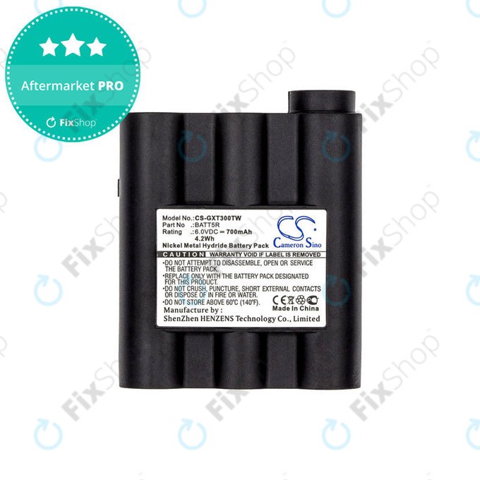 Batteria per Alan G7, Midland GTX-series, BATT5R, Ni-MH, 700mAh, 6V, HQ
