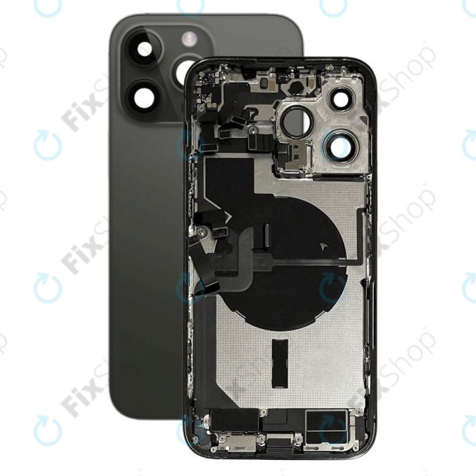 Scocca posteriore con piccoli componenti per iPhone 14 Pro Max, Space Black