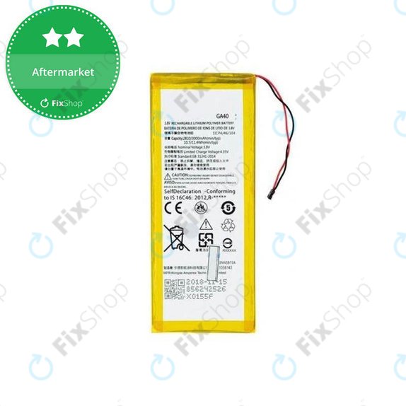 Batteria per Motorola Moto G4 XT1622, G4 Plus XT11642, GA40, 3000mAh