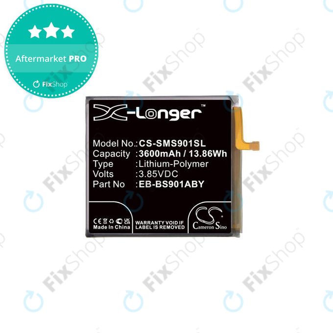 Batteria per Samsung S22 S901B, EB-BS901ABY, 3600mAh, HQ