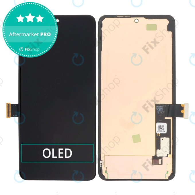 Schermo OLED per Google Pixel 8 Pro GC3VE, G1MNW, Black, Vetro touch con cornice