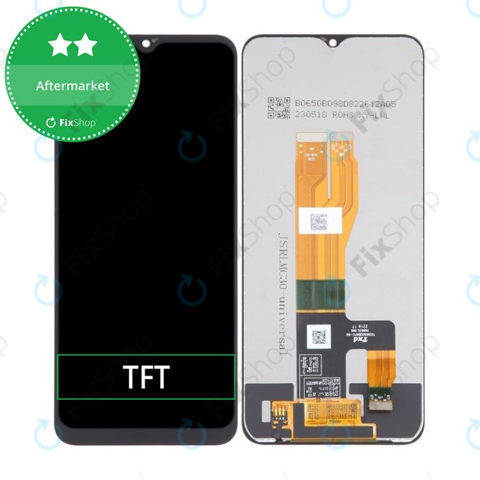 Schermo LCD per Realme C30 RMX3581, Vetro touch senza cornice
