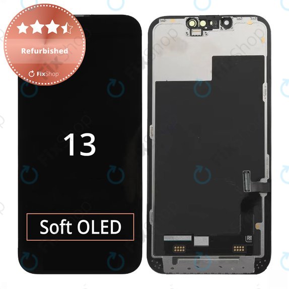 Schermo per iPhone 13, Vetro touch con cornice, Refurbished