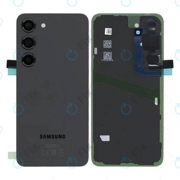 Cover batteria per Samsung S23 S911B, Phantom Black, GH82-30393A, Genuine Service Pack