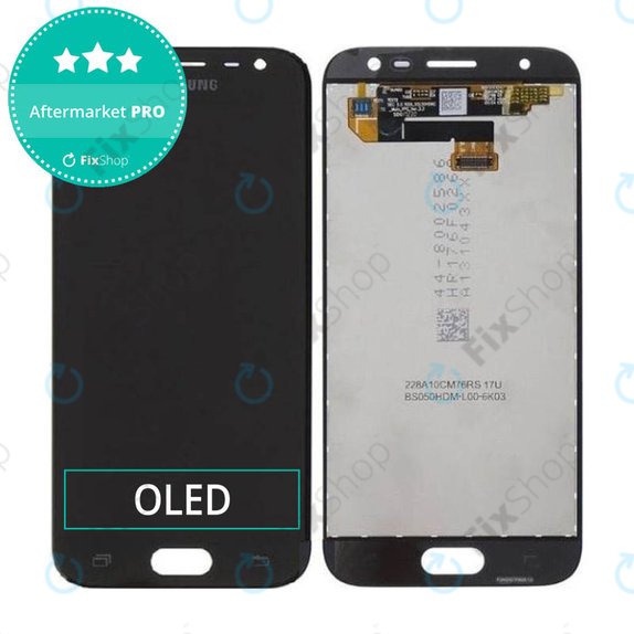 Schermo OLED per Samsung J3 J330F (2017), Black, Vetro touch senza cornice