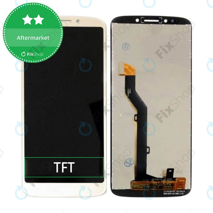 Schermo LCD per MotGoldla Moto G6 Play XT1922, Gold, Vetro touch senza cornice