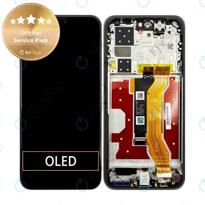 Schermo per Honor 400 Pro, Lunar Grey, Vetro touch con cornice, 0235APLD, Genuine Service Pack
