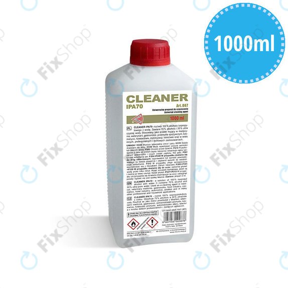 Alcool isopropilico 70%, 1000 ml, Cleanser IPA