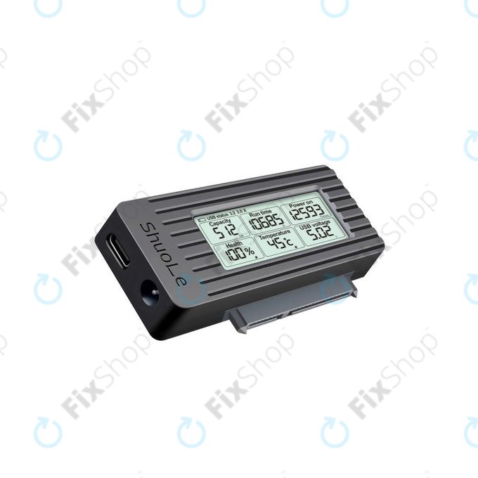 Adattatore USB-C / USB 3.0 a SATA per HDD/SSD con display, 12V/3A EU