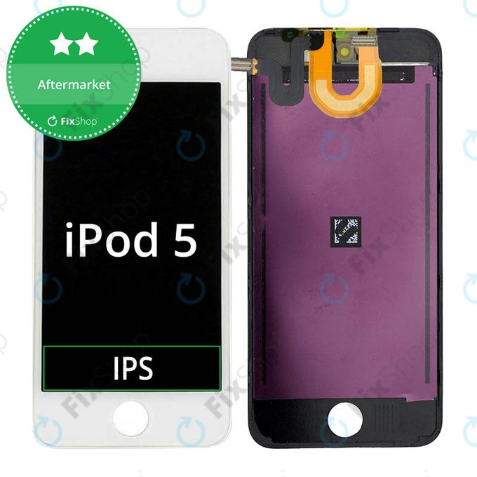 Schermo LCD per iPod Touch (5th Gen, 6th Gen, 7th Gen), White, Vetro touch con cornice