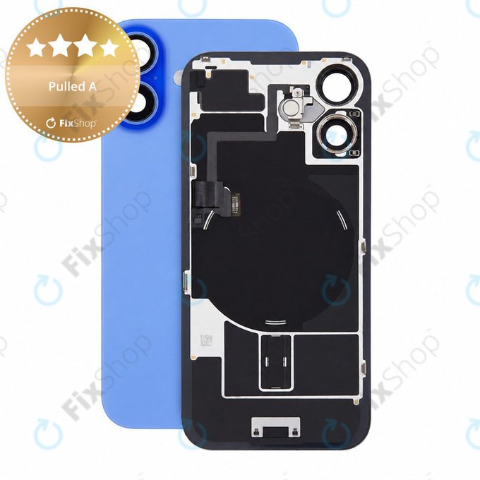 Vetro scocca posteriore per iPhone 16, Ultramarine, Pulled A