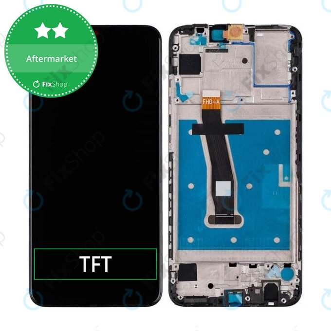 Schermo per Huawei P Smart (2019), Vetro touch con cornice