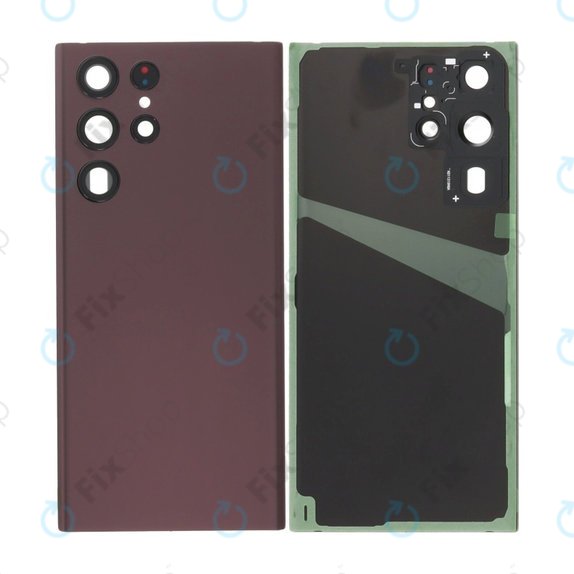 Gruppo cover batteria per Samsung S22 Ultra S908B, Burgundy