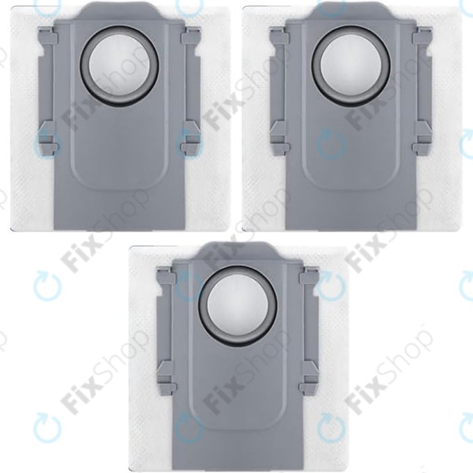 Sacchetto per aspirapolvere, 3 pz. per Xiaomi Roborock Qrevo Curv, Qrevo Edge, S8 MaxV Ultra, S8 Max Ultra, Saros 10, Saros 10R, QV-series