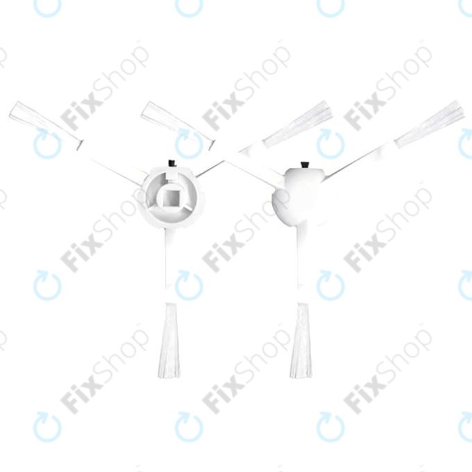 Spazzola laterale per Xiaomi Dreame L20 Ultra, X20 Pro, X20 Plus, White, 2 pz