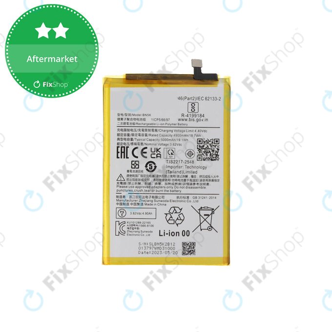 Batteria per Xiaomi Redmi 12 23053RN02A 23053RN02Y 23053RN02I, 5000mAh