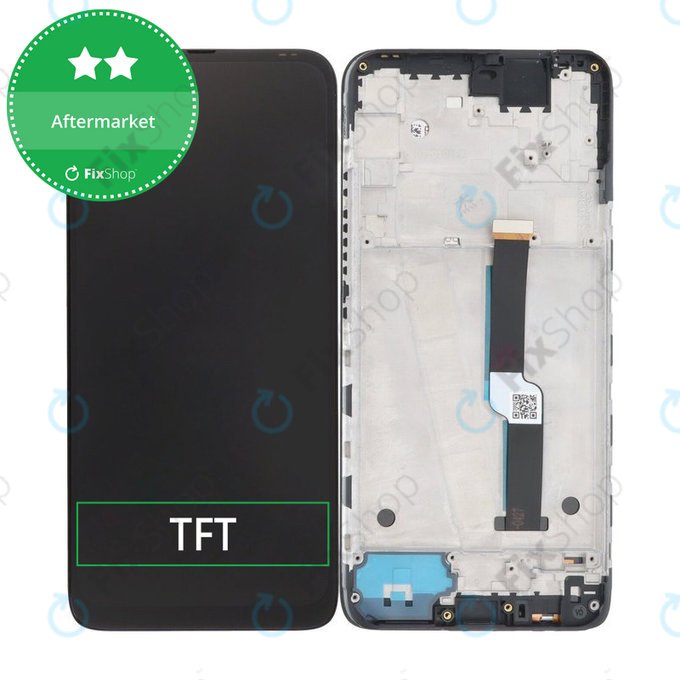 Schermo per Motorola One Fusion Plus, Twilight Blue, Vetro touch con cornice
